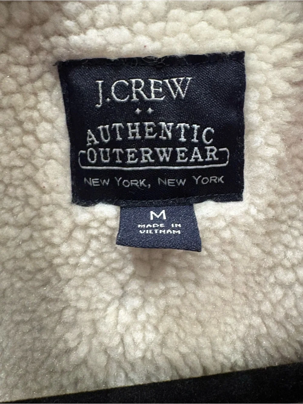 J.Crew Men’s Sherpa Lined Flannel Shirt Jacket Plaid Red Navy Medium Shacket